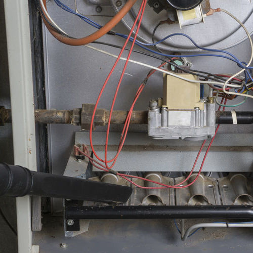 Furnace repair includes cleaning critical components.